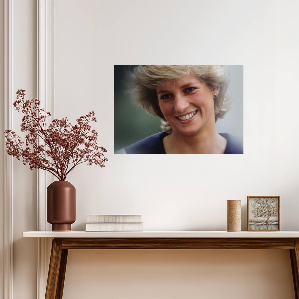 Princess Diana Smiling Close Up | Royal Portrait Photo | Vintage Icon Poster - Celebrities Poster
