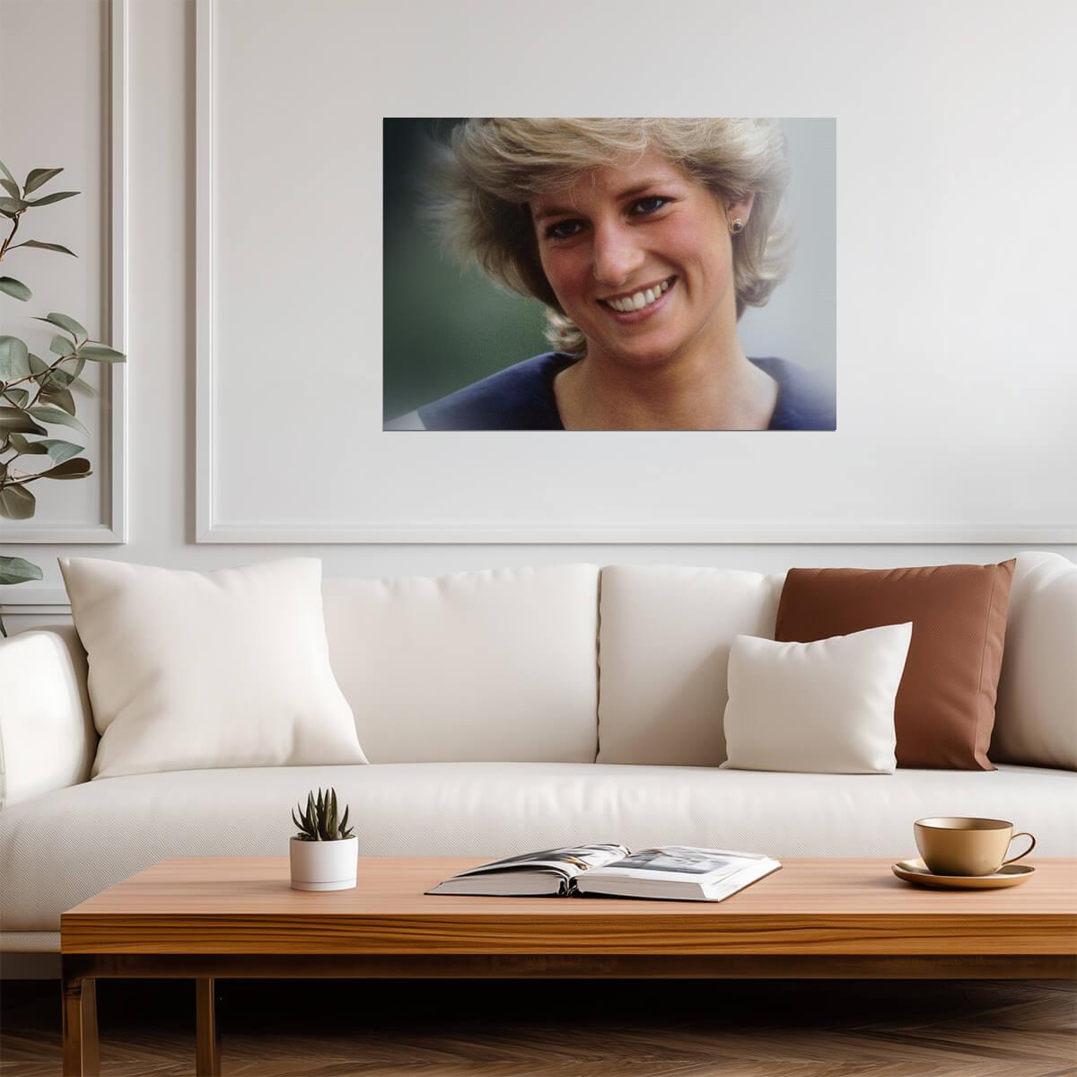 Princess Diana Smiling Close Up | Royal Portrait Photo | Vintage Icon Poster - Celebrities Poster