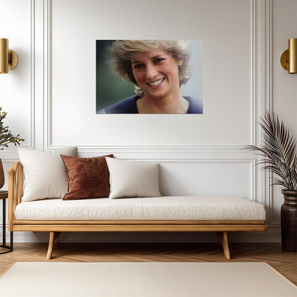 Princess Diana Smiling Close Up | Royal Portrait Photo | Vintage Icon Poster - Celebrities Poster