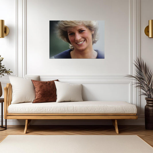 Princess Diana Smiling Close Up | Royal Portrait Photo | Vintage Icon Poster - Celebrities Poster