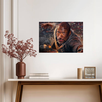 Skyscraper Movie Poster | Dwayne Johnson The Rock | Action Film Wall Art - Movies & TV Poster