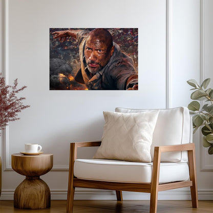 Skyscraper Movie Poster | Dwayne Johnson The Rock | Action Film Wall Art - Movies & TV Poster