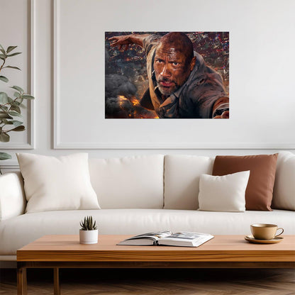 Skyscraper Movie Poster | Dwayne Johnson The Rock | Action Film Wall Art - Movies & TV Poster