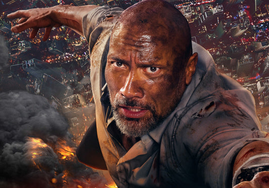Skyscraper Movie Poster | Dwayne Johnson The Rock | Action Film Wall Art - Movies & TV Poster