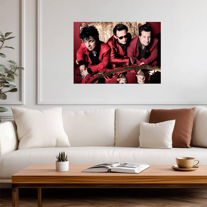 Green Day Band Photoshoot | Rock Music Poster | Gift for Fans - Music Poster