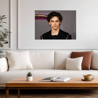 Timothée Chalamet Black Suit | Red Carpet Portrait | Celebrity Heartthrob Poster - Celebrities Poster