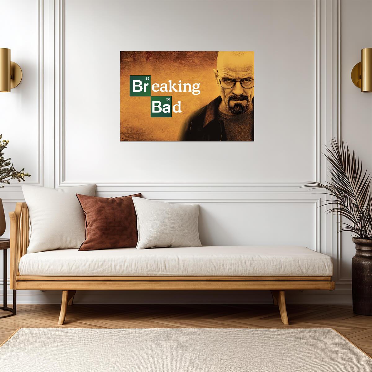 Breaking Bad Walter White as Heisenberg | TV Show Poster | Bryan Cranston Fan Art - Movies & TV Poster