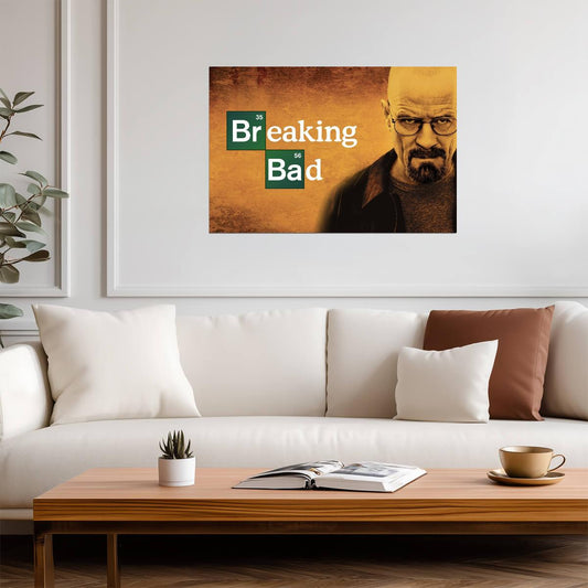 Breaking Bad Walter White as Heisenberg | TV Show Poster | Bryan Cranston Fan Art - Movies & TV Poster