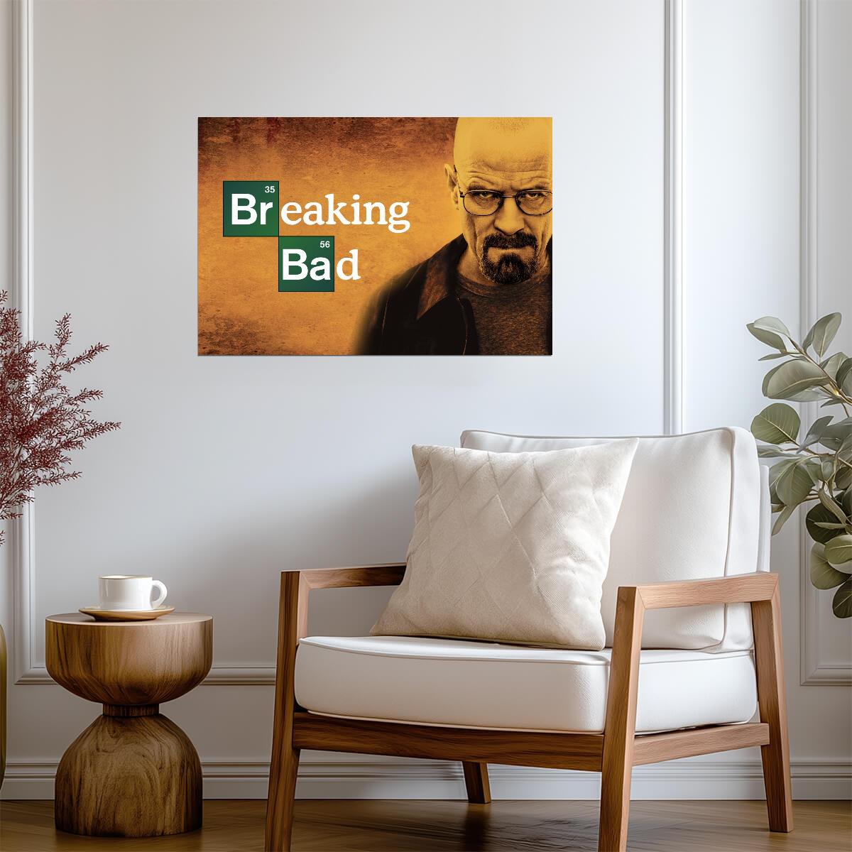 Breaking Bad Walter White as Heisenberg | TV Show Poster | Bryan Cranston Fan Art - Movies & TV Poster