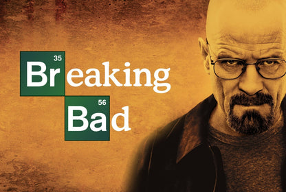 Breaking Bad Walter White as Heisenberg | TV Show Poster | Bryan Cranston Fan Art - Movies & TV Poster