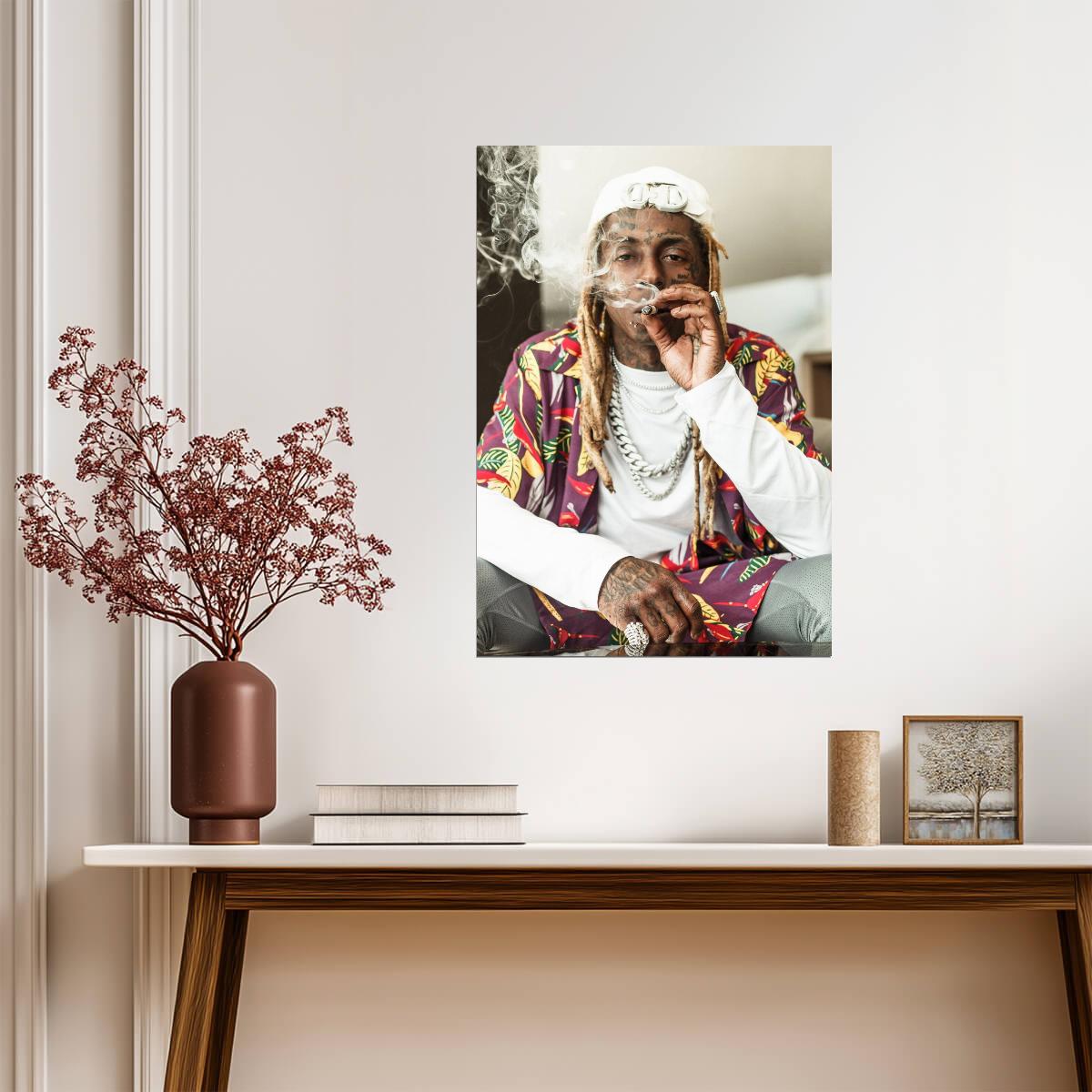Lil Wayne Poster | Rap Music Print - Music Poster