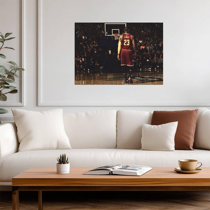 LeBron James 23 Cleveland Cavaliers | Basketball Legend Poster | Inspirational Sports Art - Sports Poster