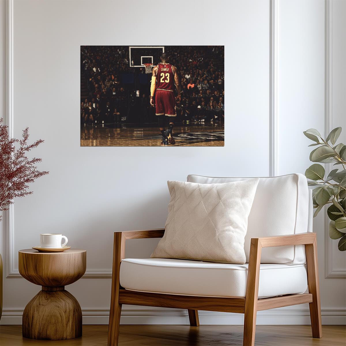 LeBron James 23 Cleveland Cavaliers | Basketball Legend Poster | Inspirational Sports Art - Sports Poster