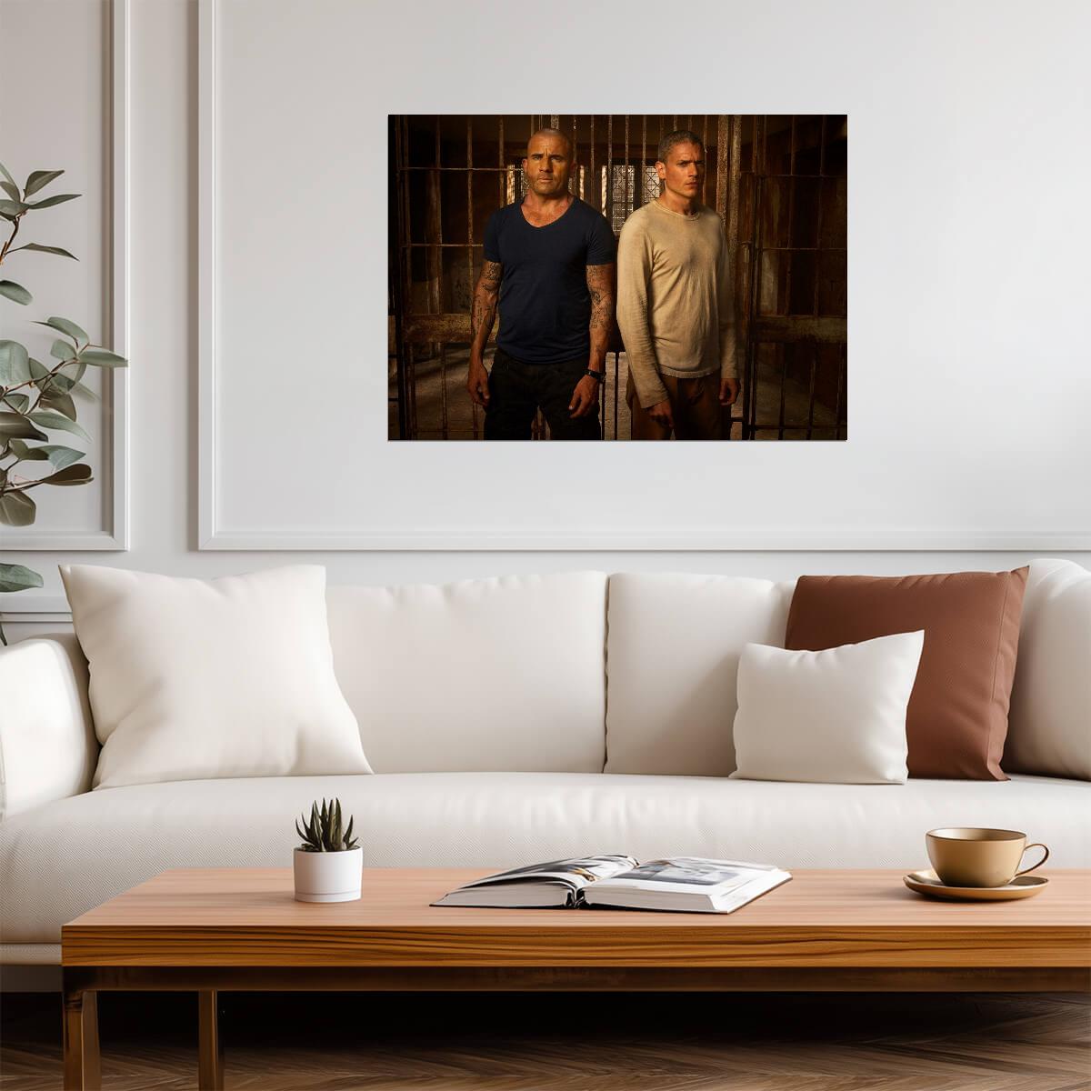 Prison Break Brothers | Michael Scofield & Lincoln Burrows | Crime Drama Poster - Movies & TV Poster