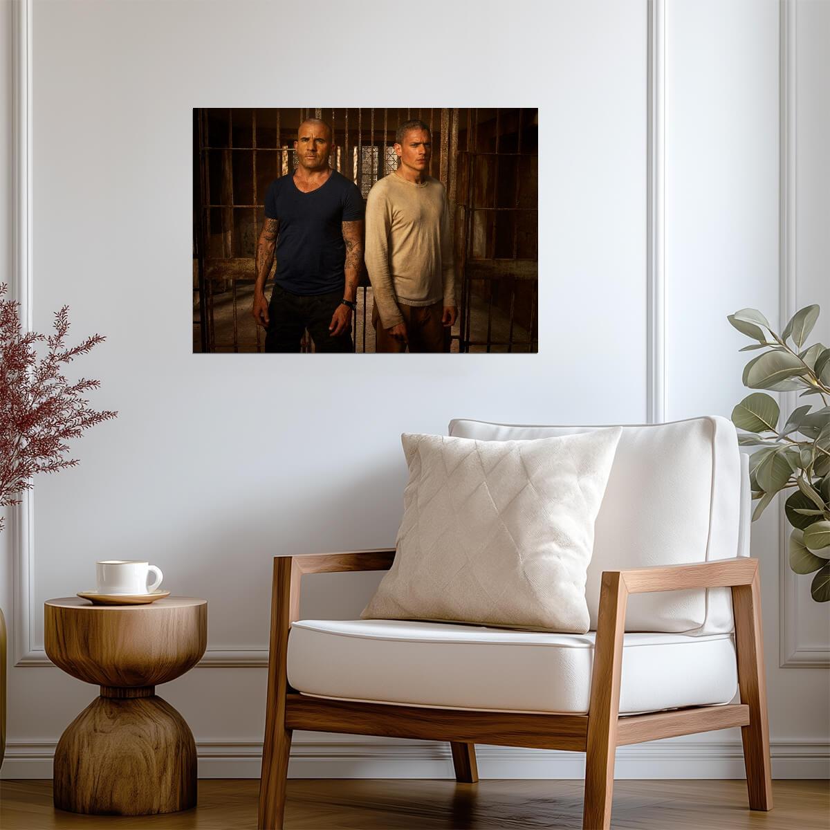 Prison Break Brothers | Michael Scofield & Lincoln Burrows | Crime Drama Poster - Movies & TV Poster