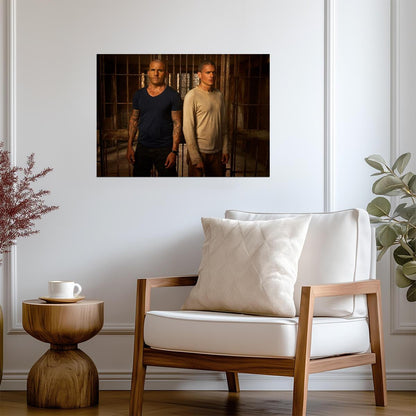 Prison Break Brothers | Michael Scofield & Lincoln Burrows | Crime Drama Poster - Movies & TV Poster