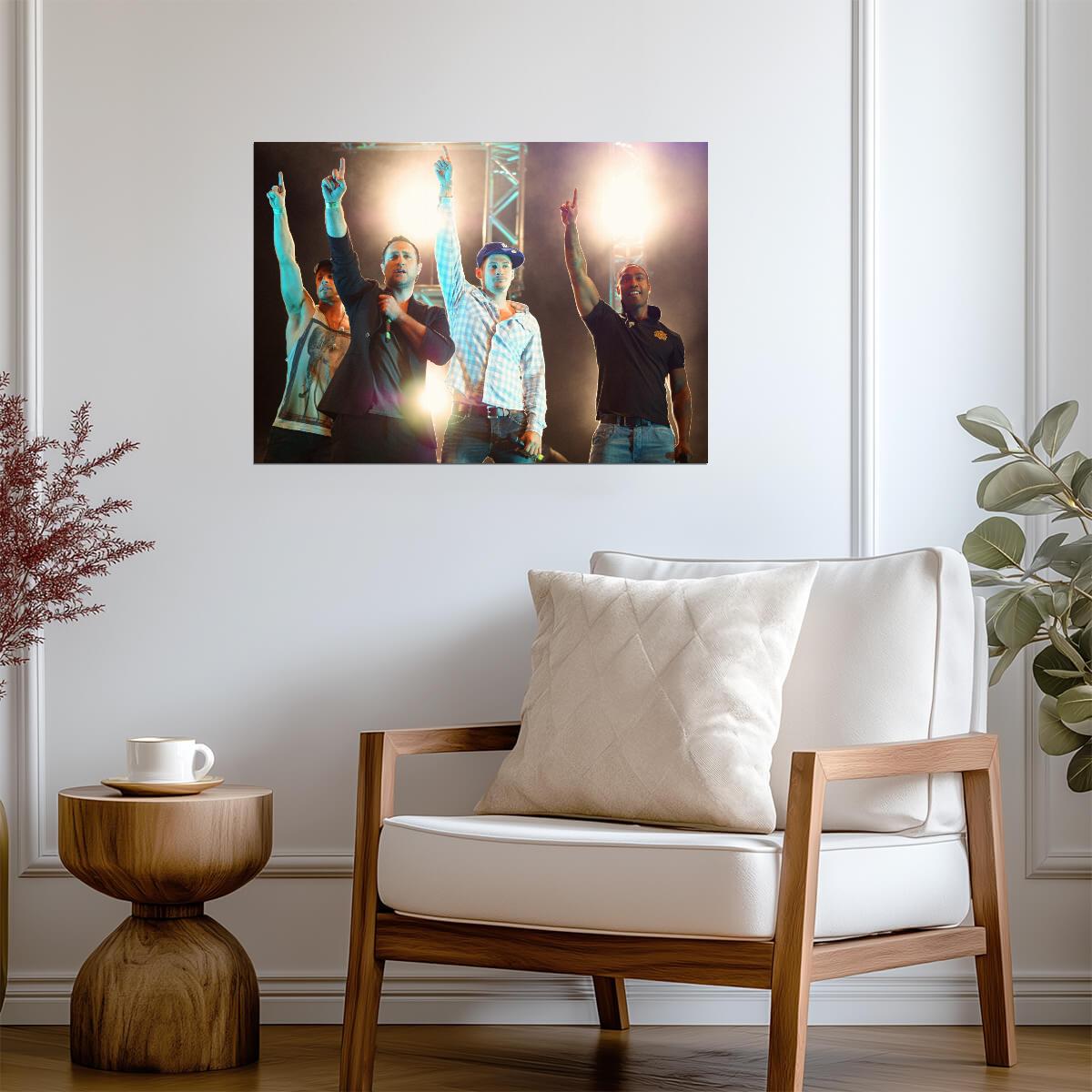 Blue Boy Band Live | Concert Performance | Pop Music Poster - Music Poster