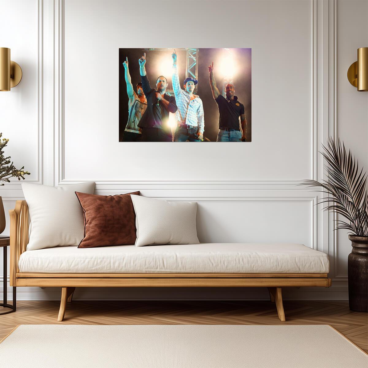 Blue Boy Band Live | Concert Performance | Pop Music Poster - Music Poster