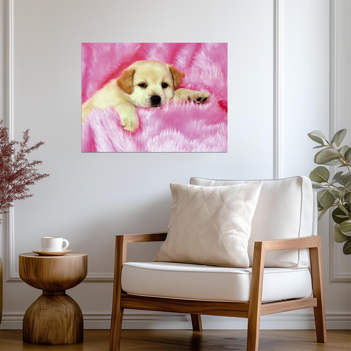 Dog Puppy | Vibrant Animal Art | Kids Room Poster - Photography Poster