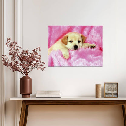 Dog Puppy | Vibrant Animal Art | Kids Room Poster - Photography Poster