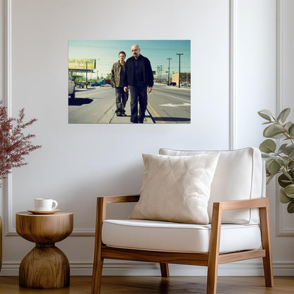 Breaking Bad Walter White & Jesse Pinkman | TV Show Poster | Iconic Desert Scene Print - Movies & TV Poster
