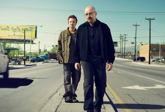 Breaking Bad Walter White & Jesse Pinkman | TV Show Poster | Iconic Desert Scene Print - Movies & TV Poster