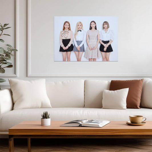 Blackpink Group Photo | K-Pop Music Poster | Gift for Blink Fans - Music Poster