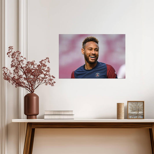 Neymar Jr Paris Saint-Germain | Soccer Poster | Football Star Portrait", - Sports Poster