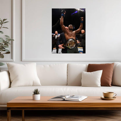 Kamaru Usman The Nigerian Nightmare | UFC Champion Poster | MMA Legend Wall Art - Sports Poster