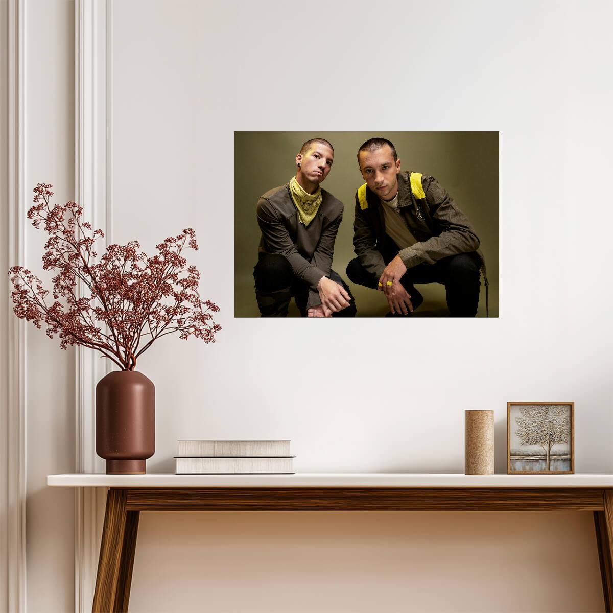 Twenty One Pilots Trench Era | Tyler Joseph & Josh Dun | Alternative Rock Poster - Music Poster