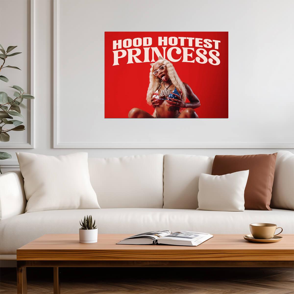 Sexyy Red Hood Hottest Princess | Album Cover Poster | Sexy Hip Hop Art - Music Poster