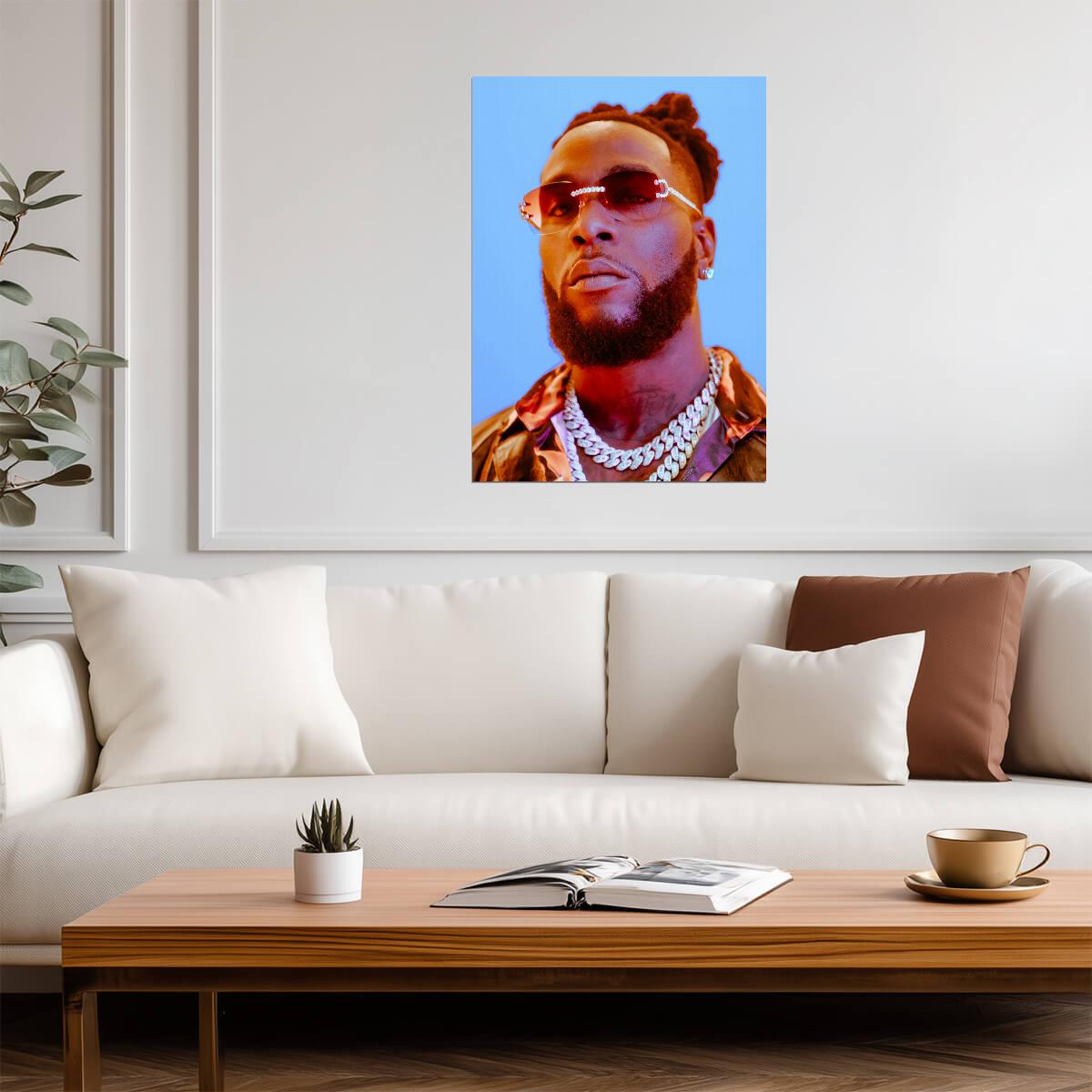 Burna Boy | Afro Fusion Star | Vibrant Music Poster - Music Poster