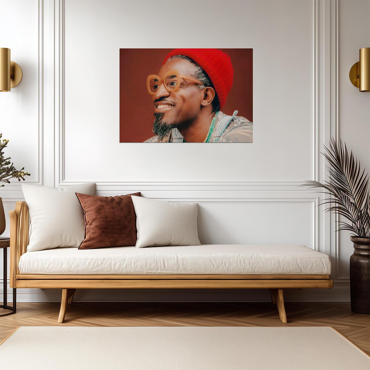 André 3000 | Rapper Portrait | Music Icon Poster - Music Poster