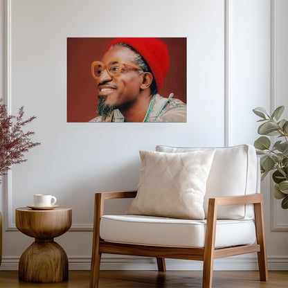 André 3000 | Rapper Portrait | Music Icon Poster - Music Poster