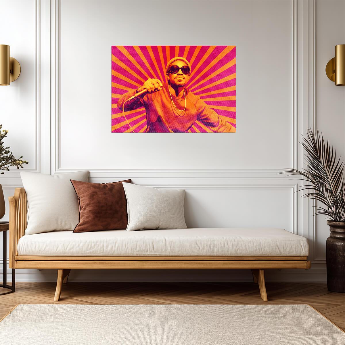 André 3000 Live | Concert Poster | Vibrant Music Art - Music Poster
