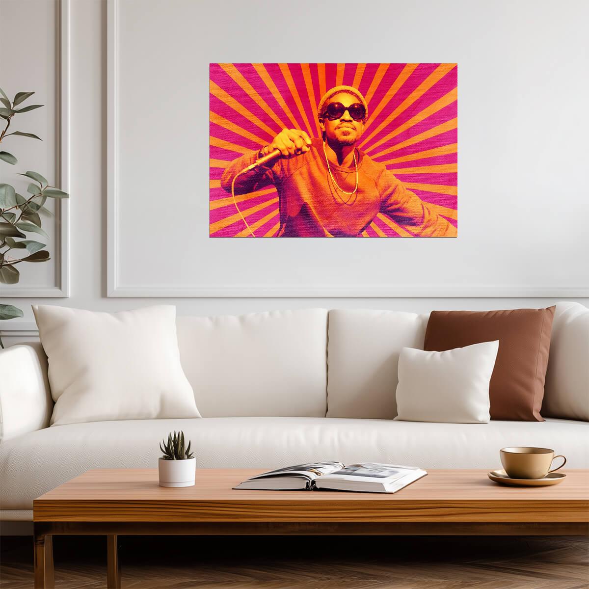 André 3000 Live | Concert Poster | Vibrant Music Art - Music Poster