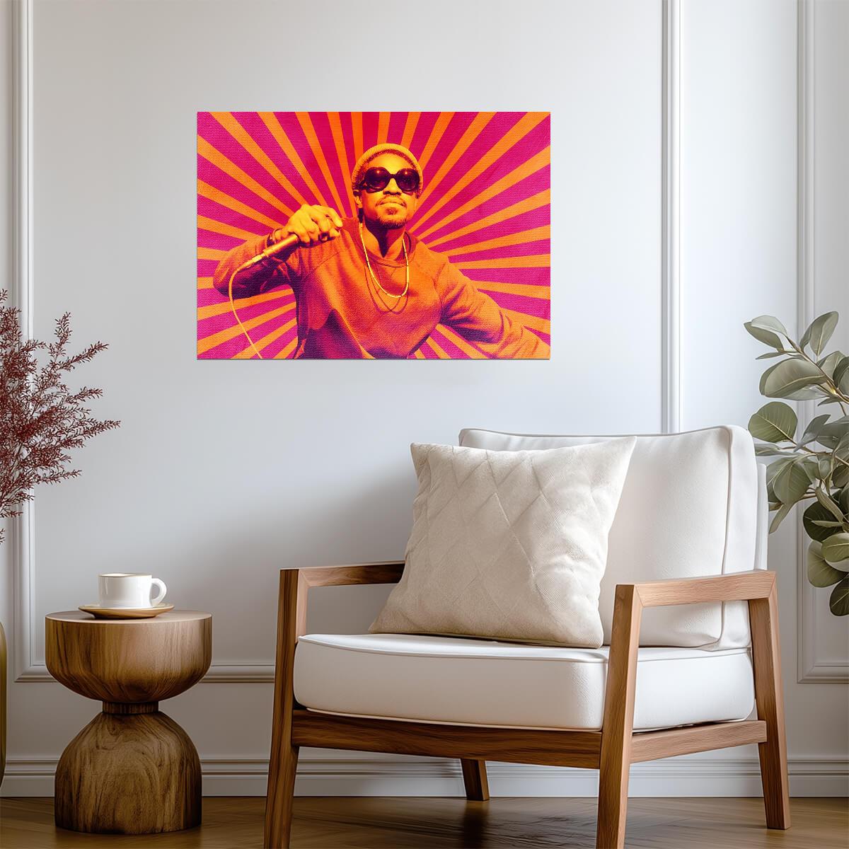 André 3000 Live | Concert Poster | Vibrant Music Art - Music Poster