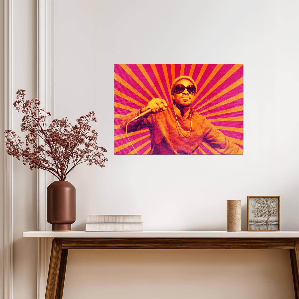 André 3000 Live | Concert Poster | Vibrant Music Art - Music Poster