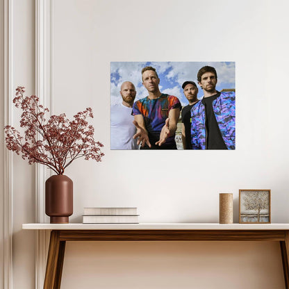 Coldplay Band Portrait | Alternative Rock Music Poster | Gift for Music Fans - Music Poster