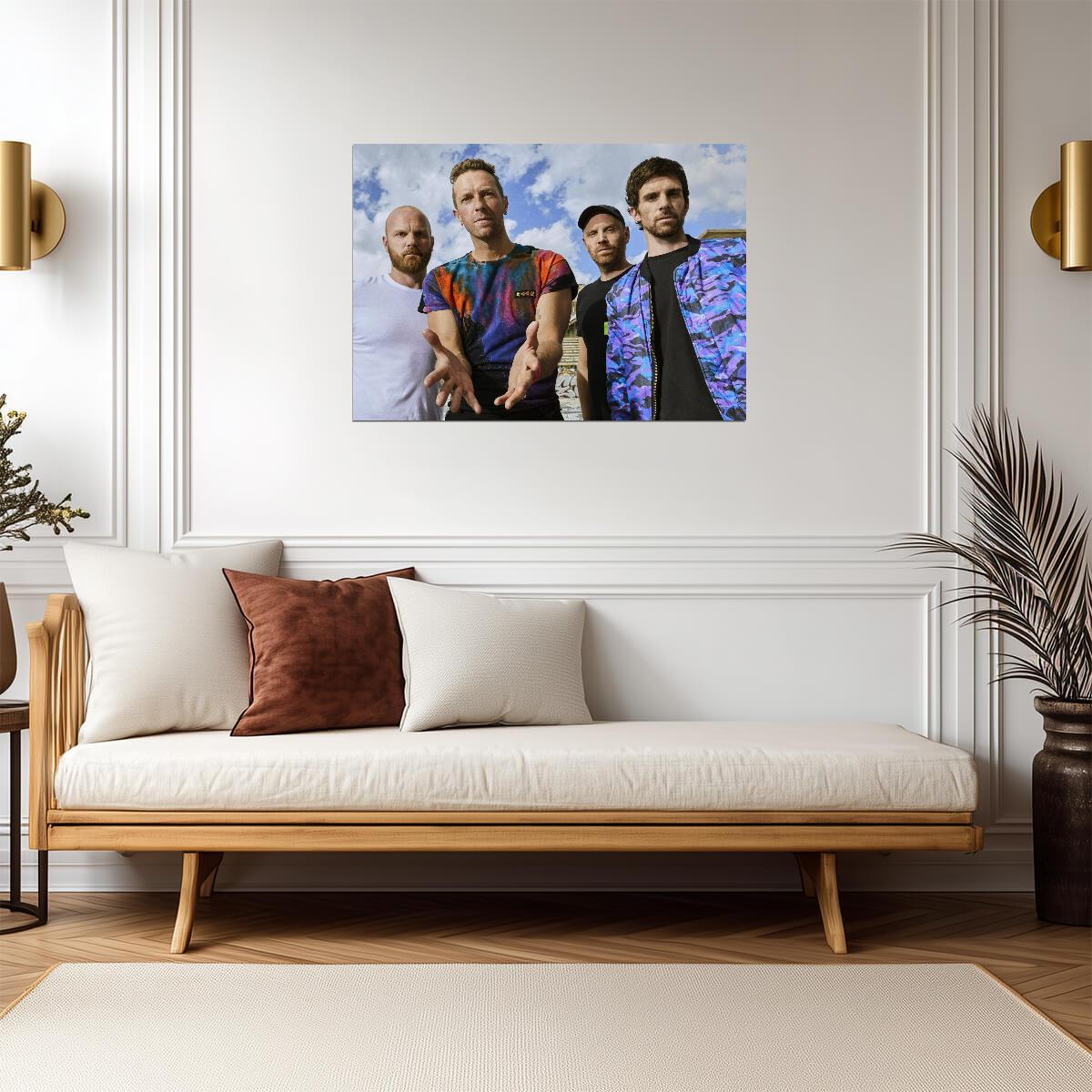 Coldplay Band Portrait | Alternative Rock Music Poster | Gift for Music Fans - Music Poster