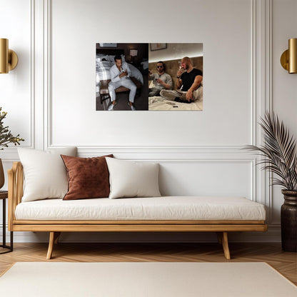 Andrew Tate & Tristan Tate Smoking Cigar | Influencer Photo Poster | Man Cave Decor - Celebrities Poster