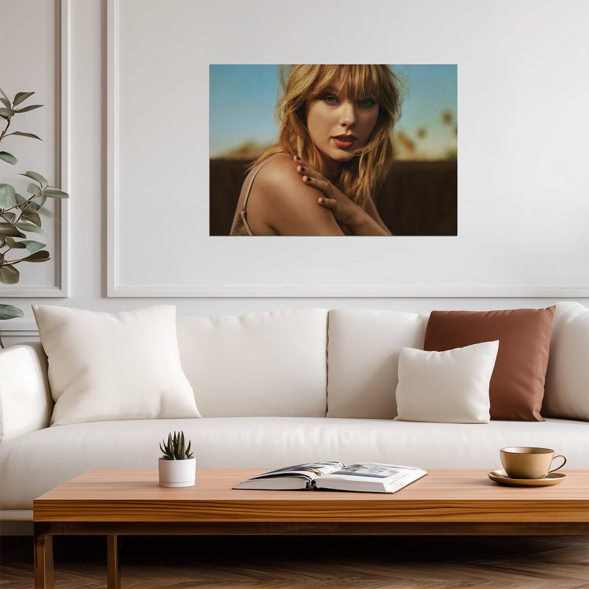 Taylor Swift Warm Tone Photoshoot | Music Celebrity Poster | Pop Star Portrait - Music Poster