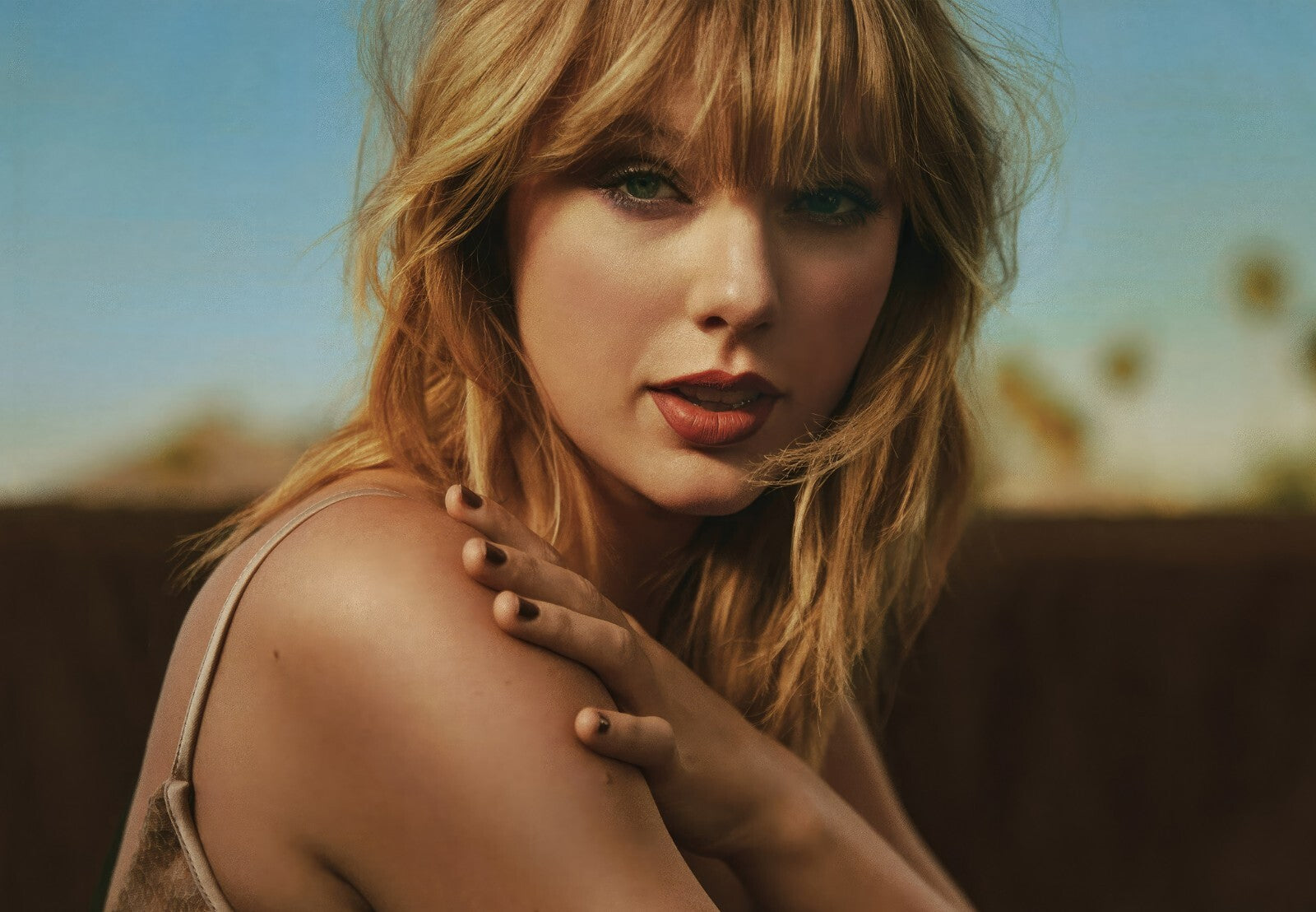 Taylor Swift Warm Tone Photoshoot | Music Celebrity Poster | Pop Star Portrait - Music Poster