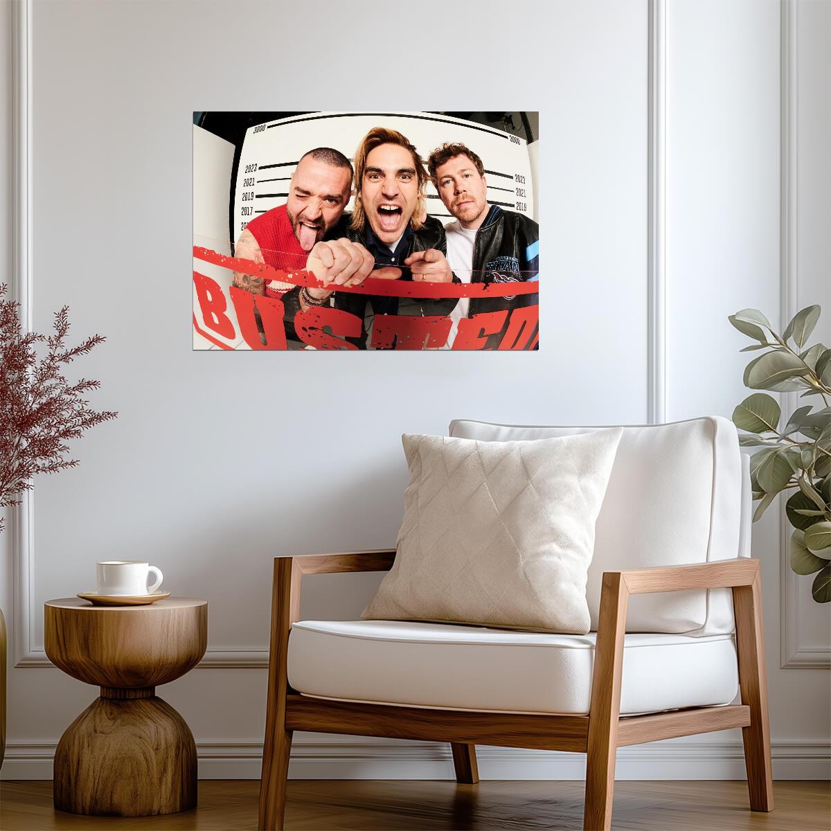Busted | Rock Trio Portrait | Music Fan Poster - Music Poster