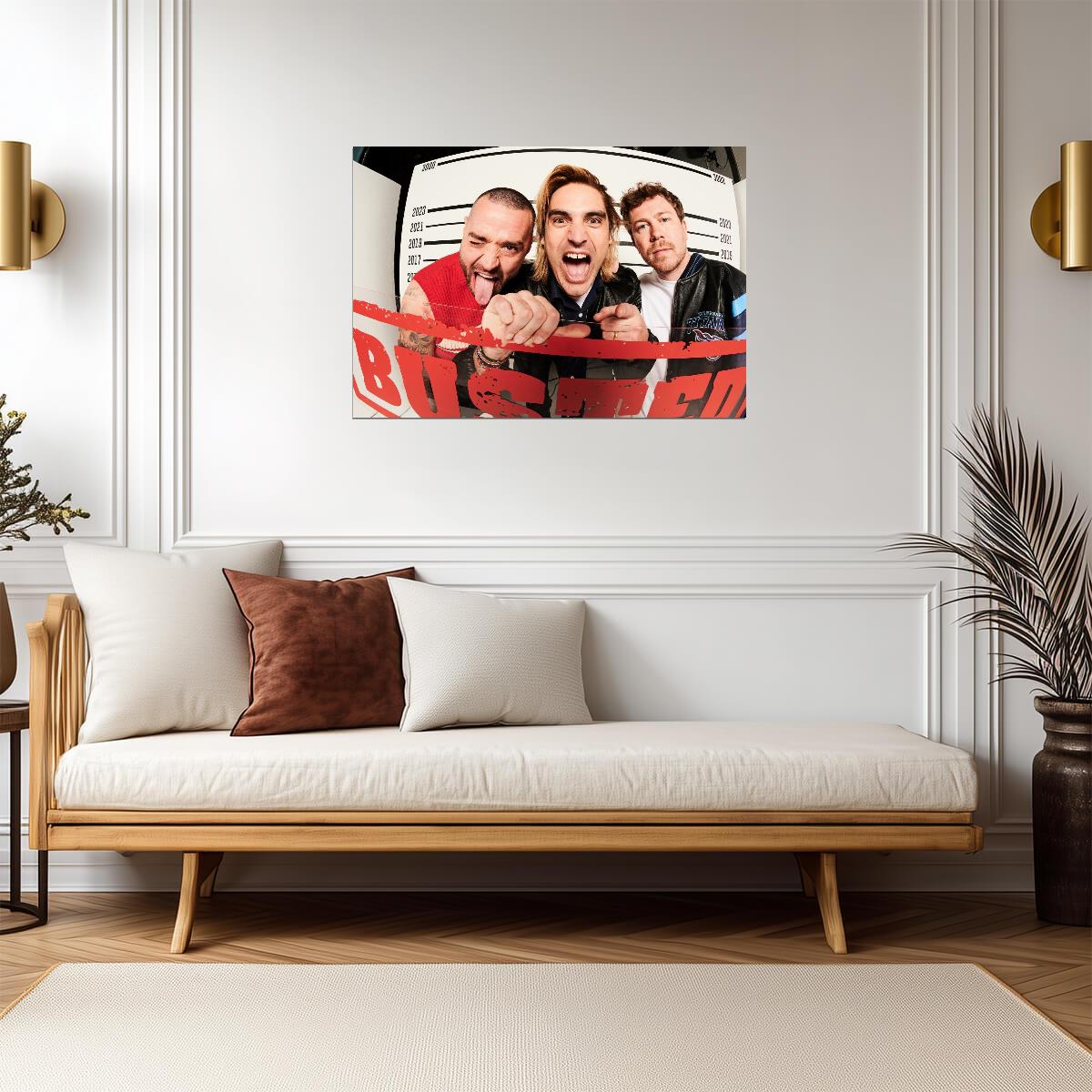 Busted | Rock Trio Portrait | Music Fan Poster - Music Poster