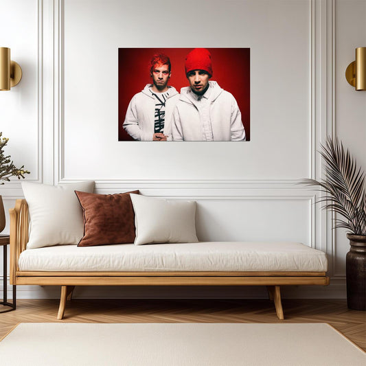 Twenty One Pilots Blurryface Era | Tyler Joseph & Josh Dun Portrait | Alternative Rock Poster - Music Poster