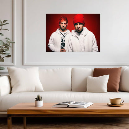 Twenty One Pilots Blurryface Era | Tyler Joseph & Josh Dun Portrait | Alternative Rock Poster - Music Poster