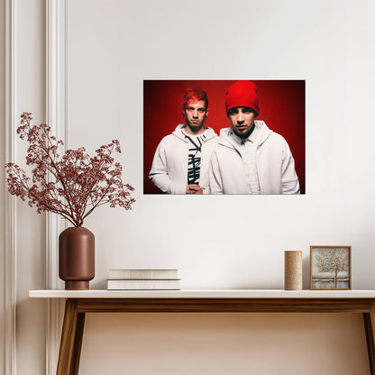 Twenty One Pilots Blurryface Era | Tyler Joseph & Josh Dun Portrait | Alternative Rock Poster - Music Poster
