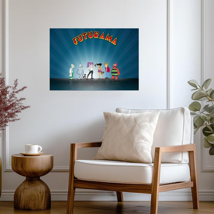 Futurama Characters Art | Animated TV Show Poster | Pop Art Print - Movies & TV Poster