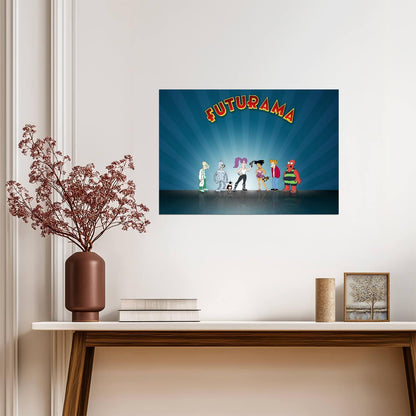 Futurama Characters Art | Animated TV Show Poster | Pop Art Print - Movies & TV Poster